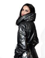 49 PIUMINO GIACCONE CANNA DI FUCILE CON COLLO IN MURMSKY STACCABILE E POLSI LANA