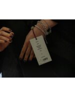 48 Pelliccia persiano nero cappotto donna stondato collo visone collezione