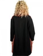 CAPPOTTINO LANA NERO E ARANCIO CON TASCHE ZIP 54