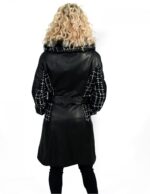 CAPPOTTINO LANA PELLE REVERSIBILE COLLO REX STACCABILE VERNICE CINTURA 46