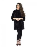 Coat size 48 84 cm horizontal mink mug piping pockets - Image 5