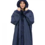 60 Pelliccia Rex cappotto reversibile lato piumino e lato pelliccia colore blu con cappuccio
