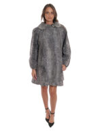 Cappotto grande taglia 60 cappotto persiano pelliccia manica lunga modello a campana largo