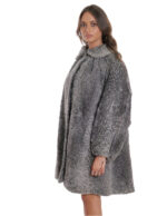 Cappotto grande taglia 60 cappotto persiano pelliccia manica lunga modello a campana largo