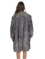 Cappotto grande taglia 60 cappotto persiano pelliccia manica lunga modello a campana largo