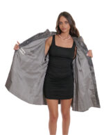 Cappotto grande taglia 60 cappotto persiano pelliccia manica lunga modello a campana largo