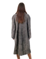Cappotto 112 centimetri persiano grigio 54 lungo 112 centimetri manica lunga tasche esterne collo italiano