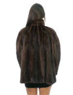 Vollfell-Nerzpelzjacke Demi Buff 48 Koreanischer Kragen Langarmverschluss Haken – Bild 5