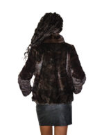 Short mink fur jacket carried worked horizontally 44 height 58 with runway collar - Image 5